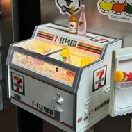 7-Eleven Light-Up Miniature 7-11 Fridge Magnet Set - with Accessories Ice Cream & Food Toy