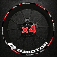 For QJMOTOR AX200S ax 200s 200 s Wheel Rim Sticker Reflective Stripe Decal Waterproof for QJMotor AX