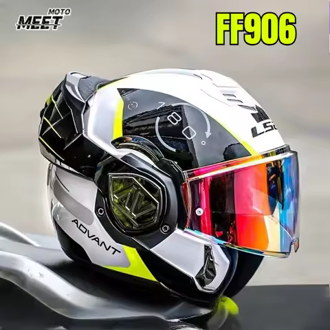 Motorcycle Helmet Back Flip High-end Face Helmet Double Lens For LS2 FF906 Motorcycle Anti-fog Helme