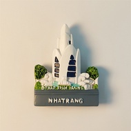【Shipment within 24 hours‌】 Vietnam Nha Trang Landmark Agarwood Tower Souvenir 3D Painted Building D