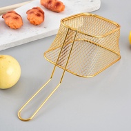 Frying Basket Mini French Fries Frying Basket Square Oil Filter Frying Basket Snack Tableware Basket