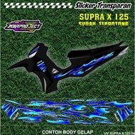 SUPRA X 125 PREMIUM TRANSPARENT STRIPING STICKERS COOL HONDA RACING VARIATION LINES 54 PIECES STICKE
