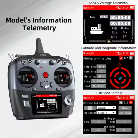 Radiolink T16D 16 Channel 2.4G RC Transmitter and R16F Receiver Support ELRS Module RC Radio for Mod