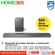 Philips Bluetooth Soundbar Speaker with Subwoofer TAB8947/98