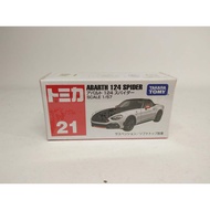 Diecast Car Tomica Regular 21 Abarth 124 Spider Spyder NEW MISB ORI