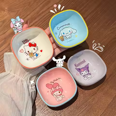 Cute Sanrio Ceramic Dipping Plate Household Sauce Side Dish Plate Soy Sauce Seasoning Vinegar Plate 
