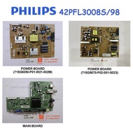 PHILIPS LED TV 42PFL3008S/98 42PFL3008S 42PFL3008S98 Power Board 715G6050-P01-W21-002M Main Board 71