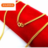 Emas 916 Original Lelong Chain Men Charm Pendant Necklace Women Rantai Leher Viral 916 Gold Chain fo