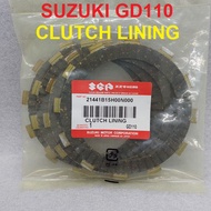 [KV] Suzuki GD110 CLUTCH LINING SET 21441B15H00N000 from Japan 4pcs in 1set