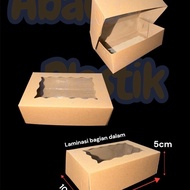 KRAFT WINDOW BOX 10x15x5cm BROWNIS BOX