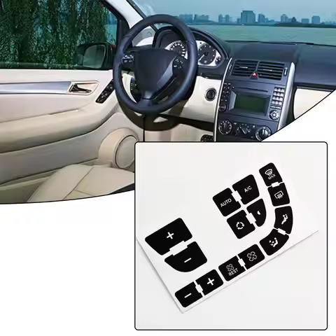 Car Vinyl Center Control Button Repair Sticker Air Conditioning Climate Control Panel Trim For Citro
