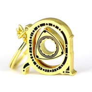 Titanium Stainless Steel Metal Combination Rotor Key Chain Car Fans Favorite Auto Parts Model Engine