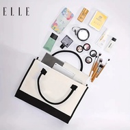 ELLE Canvas Handbag Exquisite Fashionable Ladies' Handbag Convenient Large-Capacity Shopping Bag