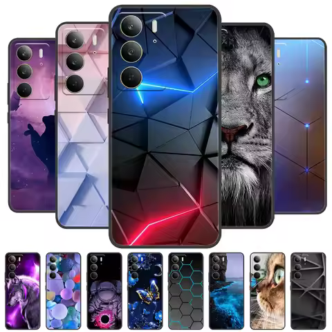 For Realme C75 Case Black Silicon TPU Phone Back Cases for Realme C65 RealmeC65 4G Soft Cover C 65 R