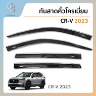 คิ้วโครเมี่ยมกันสาดประตู คิ้วกันฝนประตู อะคริลิคแท้ สำหรับรถ Honda Cr-v 2023 2024 2025 สกรีน