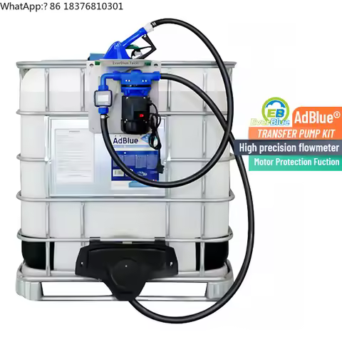 Electric 30L/min 110v Ad Blue Dispenser Pump 220v DEF Portable Fuel Transfer Pump Kit for 1000L IBC 
