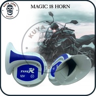 KuyaLODI Motorcycle Type R Magic Horn 18 Sound Motorcycle Sport Horn Accessories