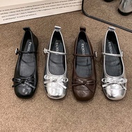 [with box] Women Flat Shoes Shallow Mouth Leisure Outdoor Single Shoes for Ladies Mary Jane H8 QC7T