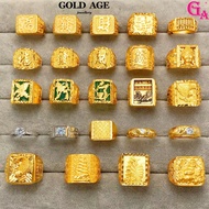 GA Jewellery Fashion Accessories 50 Designs Cincin Lelaki Emas Korea Cop Belah Rotan Bangkok 916 Tulen Adjustable 24k Gold Rings for Men The Best Ring for Men's Birthday