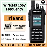 Motorola R8 Walkie Talkie 20W AM/FM 6500mAH Dual Band VHF/UHF One-Click Frequency Measurement 199CHS