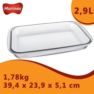 MARINEX 2.9L Square Pan Marinex Square Glass Pan 39x24x5cm 6536