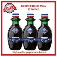 MEDINET ROUGE Red Wine 250ml, Alcohol 12.0 % vol, high-quality red grapes produced under the bright sunshine of southern France, shop24.sg