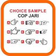 RUBBER STAMP COP JARI KIRI & KANAN