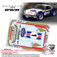 Team C Sticker TC947 1/10 Porsche RWB 993 Rauhwelt Sticker