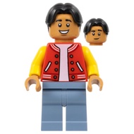 Lego Marvel Super Heroes SH0893: Ned Leeds - Red and Yellow Letter Jacket, Sand Blue Legs. 76261.