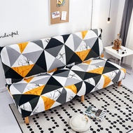 Modern Geometric Print Folding Sofa Bed Cover Without Armrest Universal Stretch Couch Cover Furniture Slipcover Sofa Protector