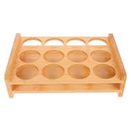 Shot Glasses Set Shot Glass Tray Holder with 12 Holes Serving Stand Organizer for Tequila Whiskey -P