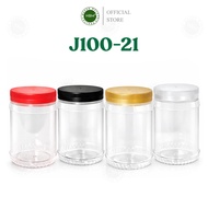 J100-21 / SP 8190 / NCI 4021 /  CONTAINER 1 PCS/ RED / GOLD / TRANSPARENT CAP / BALANG PLASTIK