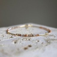 手鍊 草莓晶 瑪瑙 天然石 - 櫻花 -