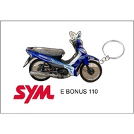 sym e bonus 110 blue motorbike motor motorcycle keychain