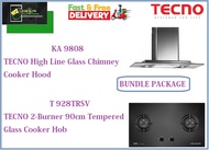 TECNO HOOD AND HOB BUNDLE PACKAGE FOR ( KA 9808 &amp; T 928TRSV) / FREE EXPRESS DELIVERY