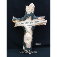 NEW PRODUCT!! In Everything Give Thanks Wall Cross Display Statue