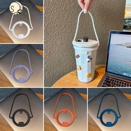 SUEREN 2Pcs Insulated Tumblers, Keep Drinks Hot Cold Silicone Water Bottle Handle, Dia 85 to 100mm L