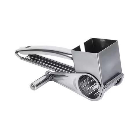 Grater Multifunctional Kitchen Craft Rotary Stainless Steel Cheese Grater 1 Drums Shred Tool Stainle