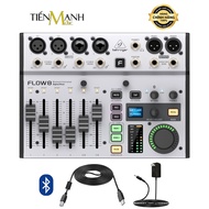 [Genuine] Behringer Flow 8 - 8 Channel Mixer with Integrated Soundcard Mix Analog Streaming Mixing F