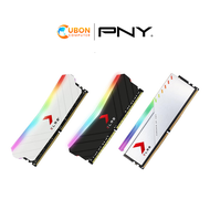 RAM (แรมพีซี) 16GB (8GBx2) DDR4 3200MHz PNY XLR8 EPIC-X RGB BLACK / WHITE / Silver ประกัน LT