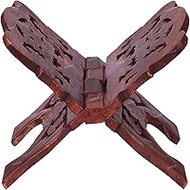 AnNafi® Wooden Book Holder Stand | Rehel/Rehal For Quran Geeta Bible | Indian Book Holders For Readi