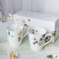 Narumi Lucys Garden Minghai Bone China Mug Water Cup Imported from Japan Couples Cups Gift Box