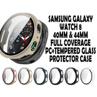 Samsung Watch 8 PC+Tempered Glass Protector Case 40MM / 44MM Casing Galaxy Watch 8 44MM / 40MM Watch