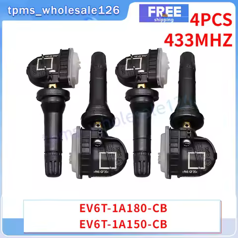 433MHZ TPMS 4PCS Tire Pressure Sensor EV6T-1A180-CB For Ford C-Max Ecosport Escape Expedition F-150 