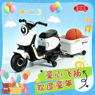 Saint Belle Flagship Store Calf Children's Electric Motorcycle Four-Wheel Auxiliary Wheel Charging B
