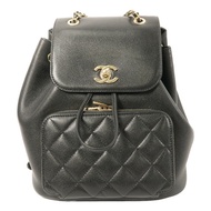 CHANEL 牛皮皮革Business Affinity Backpack鏈帶背包