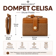 Celisa Wallet BAELLERRY Short CoinWanita WA1295B7 Folding Zipper WA1295B7 Card SlotELEGAN