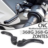 Fit ZONTES Motorcycle Modified Brake Clutch Short Horn Two-finger Handle Left and Right Brake Handle