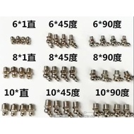 Stainless Steel Grease Nipple Metric Male Thread Straight Elbow Type Oil Zerk Fitting for Grease Gun