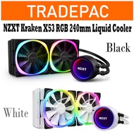 NZXT Kraken X53 RGB 240mm Liquid Cooler  Black/White (LGA 1700 Compatible)